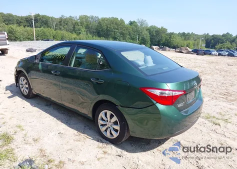 2015 Toyota Corolla Le z USA, uszkodzony, nr VIN 2T1BURHE3FC230907